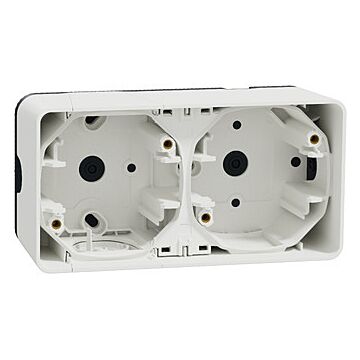Mureva styl caja doble superficie horizontal blanco