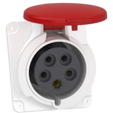 Clavija panel angulada pk patrika conexión 32 a ip44 380 v 3p+n+t 50-60 hz