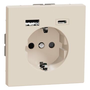 Schuko doble usb a+c dlife sahara 3ma