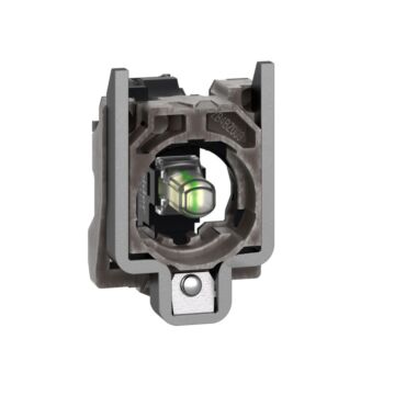 Conjunto completo cuerpo/bloque luminoso, harmony xb4, metálico, blanco, led universal, bornes de tornillo, 12v ac/dc