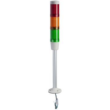 Banco de indicadores sin  zumbador  + 3 unidades luminosas- ø 45mm - 24 v ac/dc