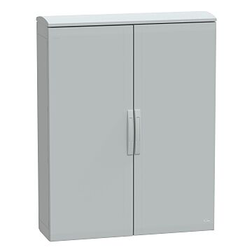 Armario de poliéster, panelset plat, con tejadillo ventilado 1250x1000x320 ip44