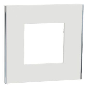 Marco 1 elemento unica deco blanco/plata