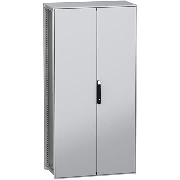 Armario modular de acero descarbonizado panelset sfn, 2000x1000x500mm, 2 puertas, ip55