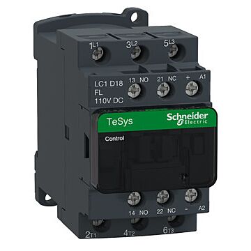 Contactor tesys d - 3p(3 na) - ac-3 - <= 440 v 18 a - 110 v cc bobina