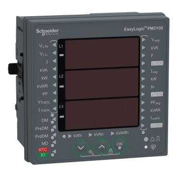 Easylogic pm2110, medidor de potencia y energía, armónico total, led, pulso, clase 1