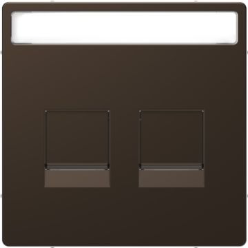 Tapa rj45 doble keystone d-life moca
