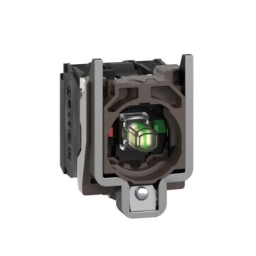 Cuerpo pulsador  luminoso led 230vca 1na+1nc blanco