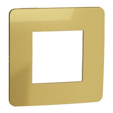 New unica marco 1 elem. studio metal dorado bl