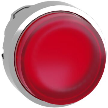 Cabeza pulsador  luminoso saliente retorno led rojo