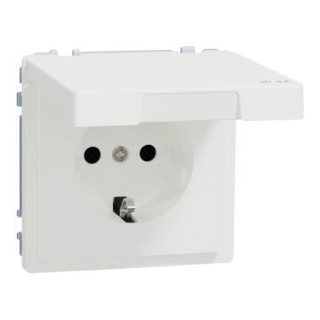 Toma de corriente completo d-life ip44 blanco mate