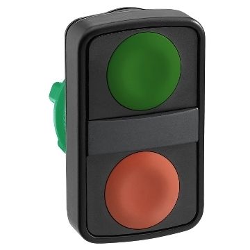 Cabeza pulsador   doble  verde-rojo  rr ip66