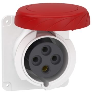 Pratika socket - screw - straight - 32a - 3p + e - 380...415 v ac - panel
