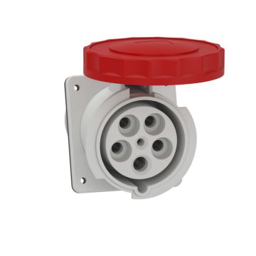Pratika base de empotrar con salida inclinada - 125a - 3p+n+t 380..415 vca ip67