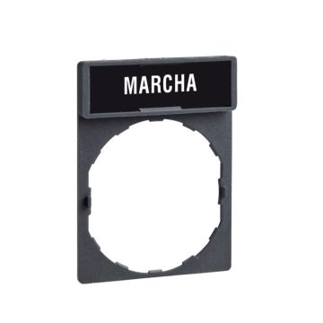 Porta etiqueta c/etiqueta  marcha