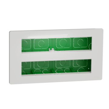New unica system +, centralización empotrar 2 x 10 módulos blanco