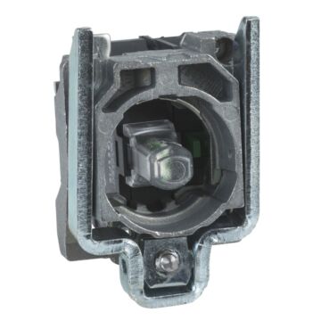 Cuerpo diámetro 22mm 24v 1 na/1 nc con led verde tornillo embellecedor metálico