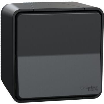 Mureva styl pulsador estanco para instalación en superficie ip55 gris