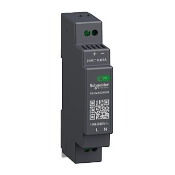 Fuente de alimentación regulada, 100-240v ac, 24v 0.6 a, monofásica, modular