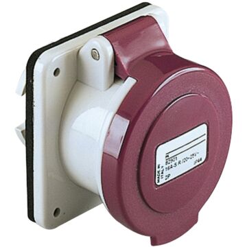 Pratika industrial socket - 32 a - 2p - 20...25 v ac - ip44