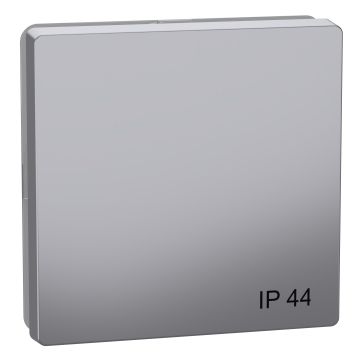 Tecla simple ip44 d-life aluminio