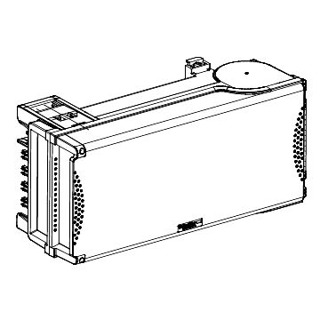 Cofret de derivación para fusible nf - t00 - 100 a con aislador - 3l + n + pe