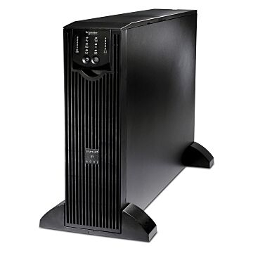 Ups en línea de schneider electric de 6000 va, 230 v, con kit preinstalado de entrada y salida de cableado