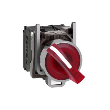 Sel.lum.led 120v   na+nc  rojo