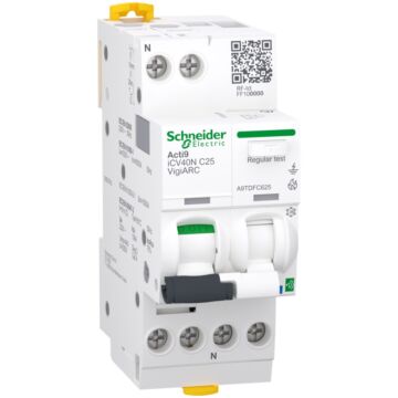 Int. combinado conectado y afdd icv40n arc active 25 a 30 ma a-si 10 ka zigbee