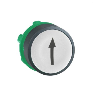 Cabezal pulsador  rasante blanco con flecha