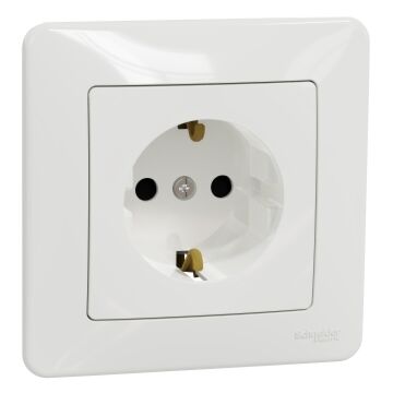 Sedna design schuko monobloc blanco