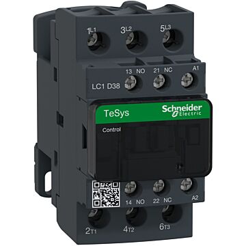 Contactor tesys d - 3p(3 na) - ac-3 - <= 440 v 38 a - 24 v ca 50/60 hz bobina