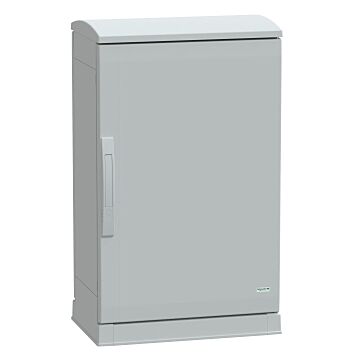 Armario de poliéster, panelset plazt, con parte inferior abierta y tejadillo ventilado750x500x320 ip44