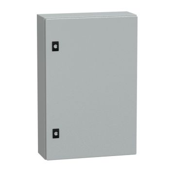 Spacial crn con puerta ciega sin placa de montaje alt600xanch400xprof150; ip66; ik10; ral7035