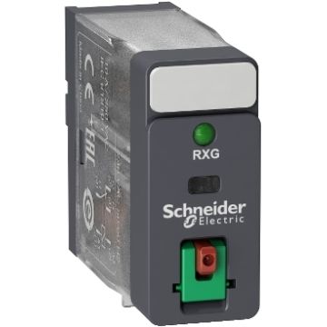 Zelio relay - rele 1co 10a+boton test+led 230vac