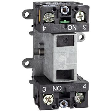 Bloque de contacto con enclavamiento - 1 nc + 1 na - montaje frontal