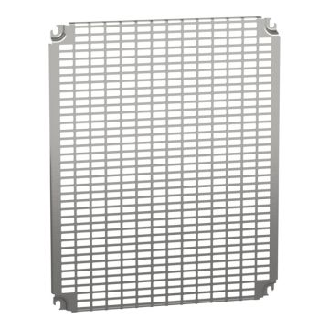 Placas perf. monobloc, al600 x an500 mm con perforaciones universales 11x26 mm.
