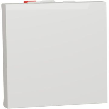 New unica, conmutador, 10ax, 2 módulo, conexión rápida ip4x, polar