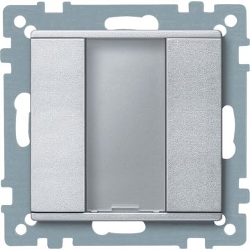Knx - pulsador de 1 elemento plus aluminio - elegance