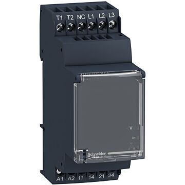 Relé de control de voltaje y temperatura del motor - rm35-t - 24..240 v ac/dc - 2 no
