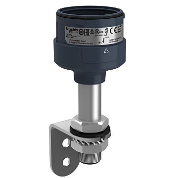 Unidad de fijación - soporte de metal con un polo de 100 mm - negro