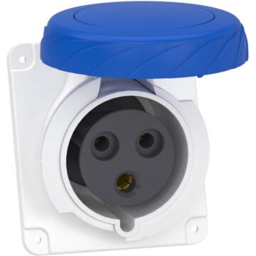 Toma embutir angulada 32a 2pt 220v ip67