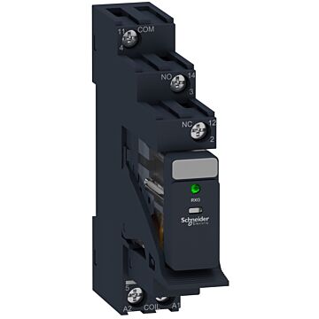 Relé rxg con led y zócalo,1nanc 5a 230vac con varistor