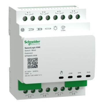 Knx - act. extension spacelogic binario/persianas c. din 8/4 canales 230 v 16 a