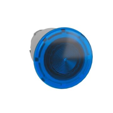 Cabeza pulsador seta luminoso  enclavamiento azul