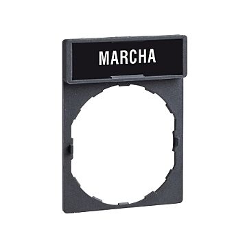 Porta etiqueta c/etiqueta  marcha