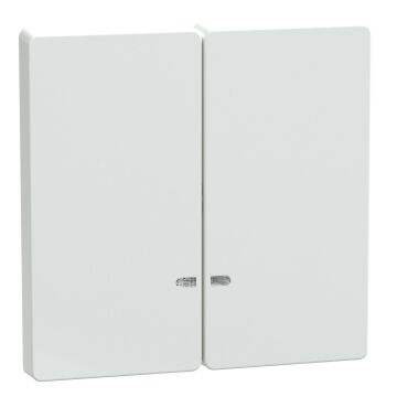 Tecla, teclad-life, 2-gang with indicator window, blanco artico