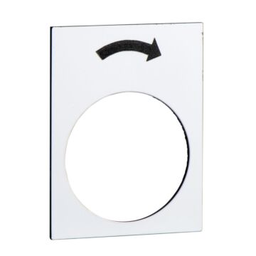 Etiqueta - 30 x 40 mm - blanco - rotación derecha, lento