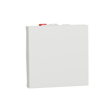 New unica pulsador 2 mod blanco polar