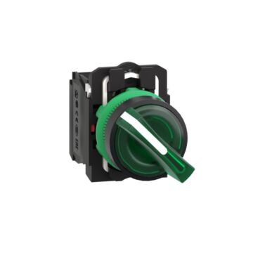Selector luminoso led 220v na con ncverde